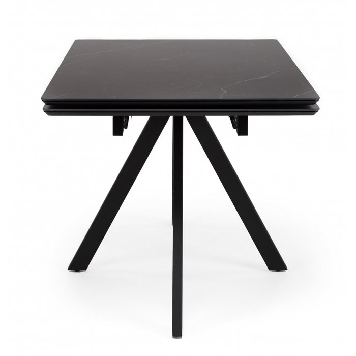 Раздвижной обеденный стол Вилли 80х120 черного цвета - лучшие Обеденные столы в INMYROOM Раздвижной обеденный стол Вилли 80х120 черного цвета - лучшие Обеденные столы в INMYROOM