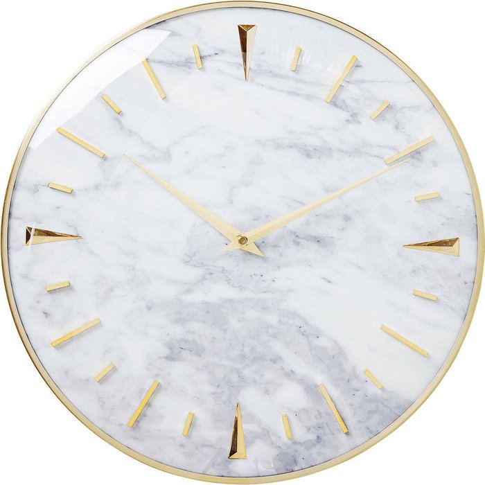 Часы настенные Marble белого цвета Часы настенные Marble белого цвета
