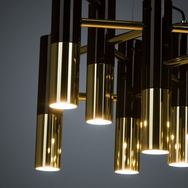 Подвесной светильник Retinue черно-золотого цвета - лучшие Подвесные люстры в INMYROOM