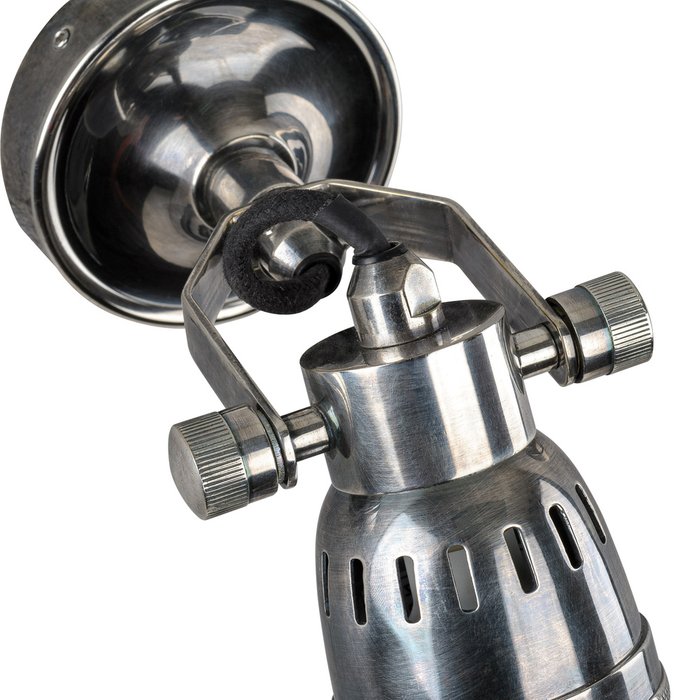 Настенный светильник серебряного цвета  - купить Бра и настенные светильники по цене 16000.0