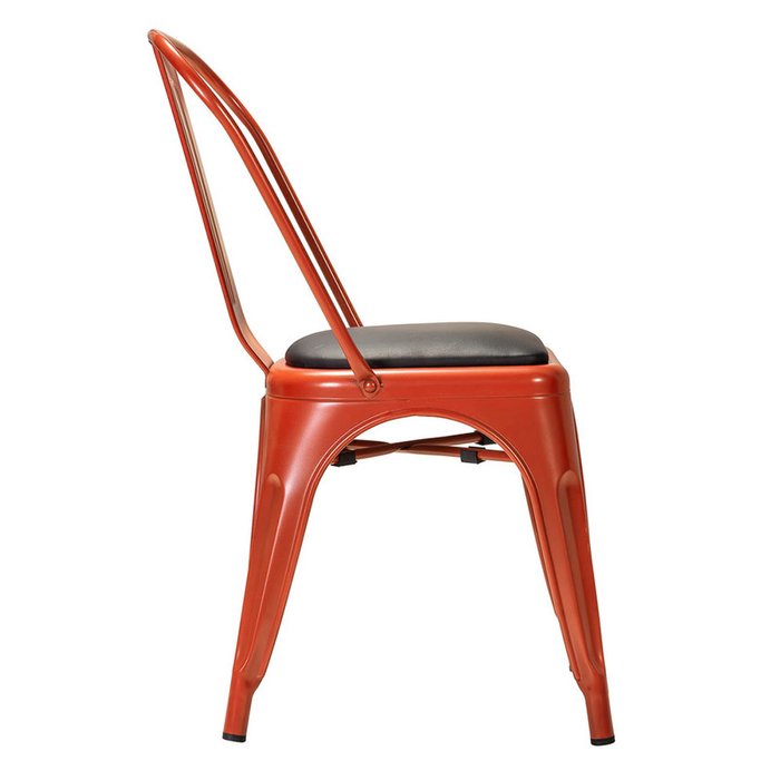 Стул Tolix Soft красного цвета - лучшие Обеденные стулья в INMYROOM