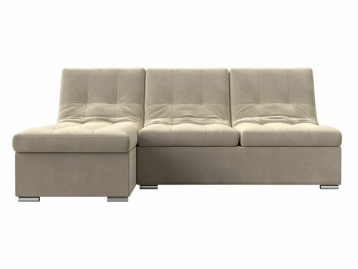 Угловой диван-кровать Релакс бежевого цвета угол левый - купить Угловые диваны по цене 79999.0