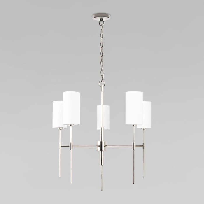 Подвесная люстра Comfy 10307 Nickel (ткань, цвет белый)