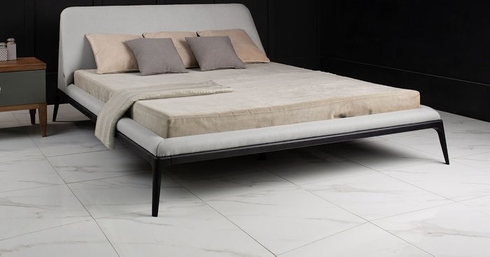 Кровать Liberty 160х200 серого цвета - купить Кровати для спальни по цене 149900.0