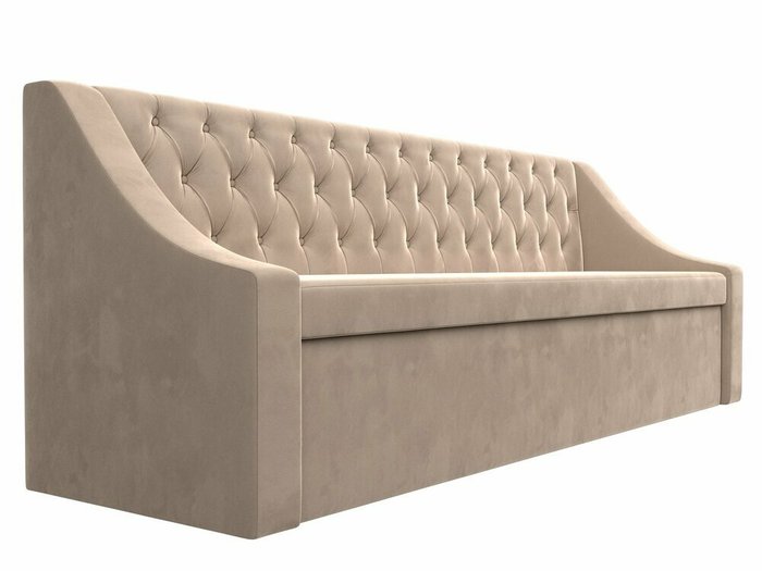 Кухонный прямой диван-кровать Мерлин бежевого цвета - лучшие Прямые диваны в INMYROOM