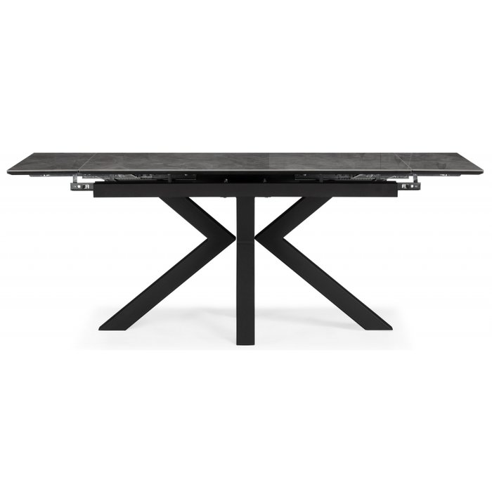 Раздвижной обеденный стол Бронхольм серого цвета - лучшие Обеденные столы в INMYROOM
