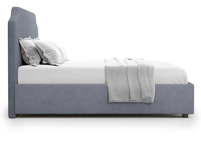 Кровать Izeo с подъемным механизмом 160х200 серого цвета - лучшие Кровати для спальни в INMYROOM