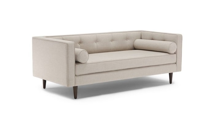 Прямой диван бежевого цвета - купить Прямые диваны по цене 68800.0