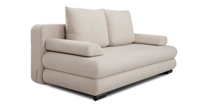 Прямой диван-кровать Фабио светло-бежевого цвета - купить Прямые диваны по цене 48624.0