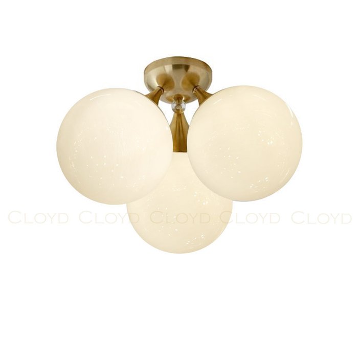 Потолочный светильник Cloyd TAOS-B FM3 / выс. 25 см - латунь Потолочный светильник Cloyd TAOS-B FM3 / выс. 25 см - латунь