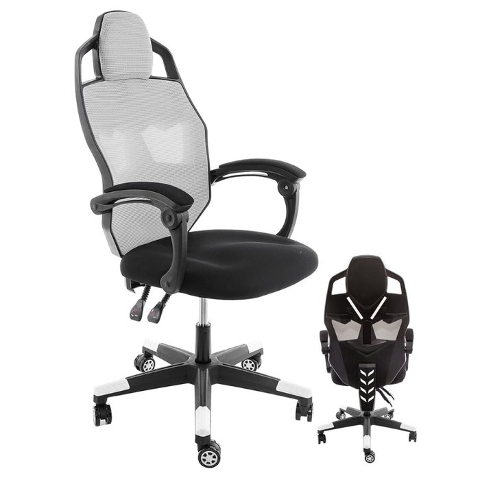 Компьютерное кресло Knight черно-серого цвета