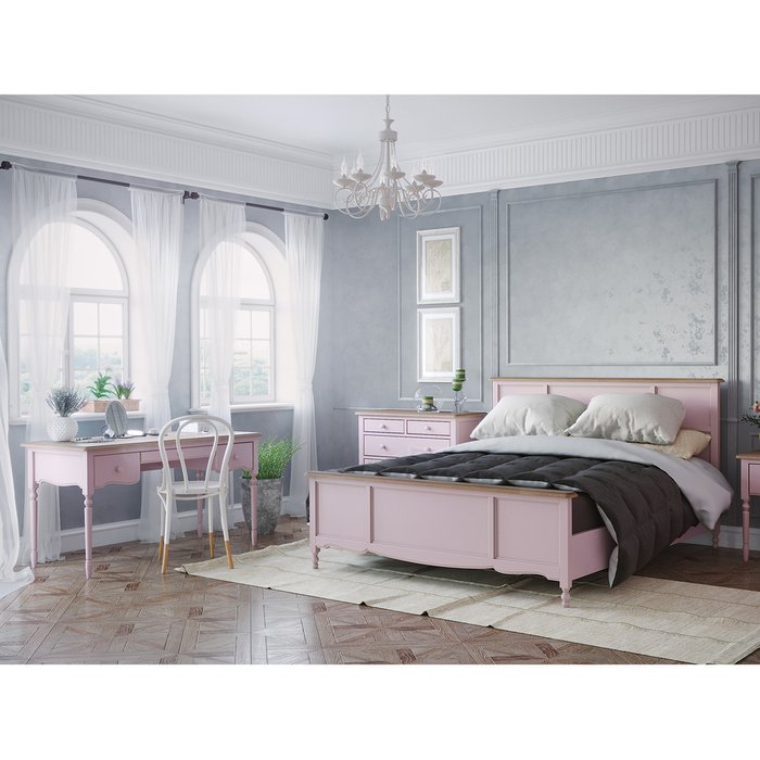 Кровать односпальная Leblanc 120х200 лавандового цвета - лучшие Кровати для спальни в INMYROOM