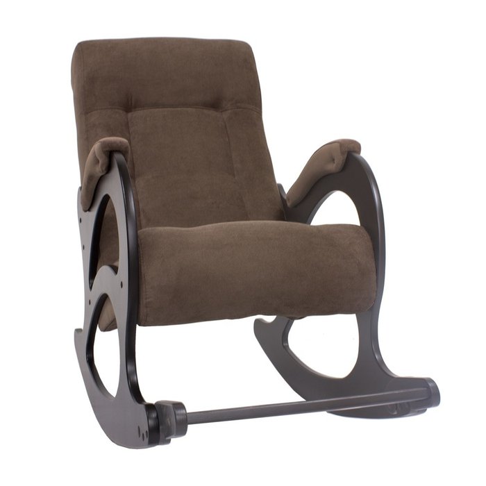 Кресло-качалка коричневого цвета