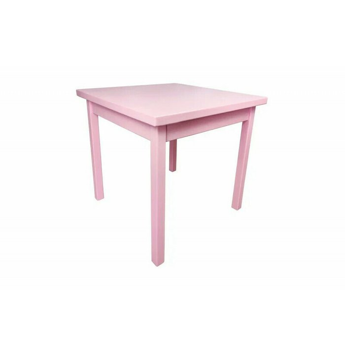 Стол обеденный Классика 60х60 розового цвета