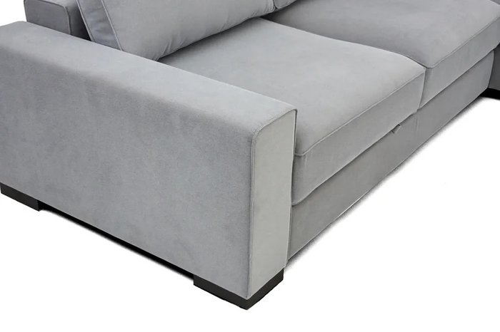 Угловой диван-кровать Гордон серого цвета - лучшие Угловые диваны в INMYROOM