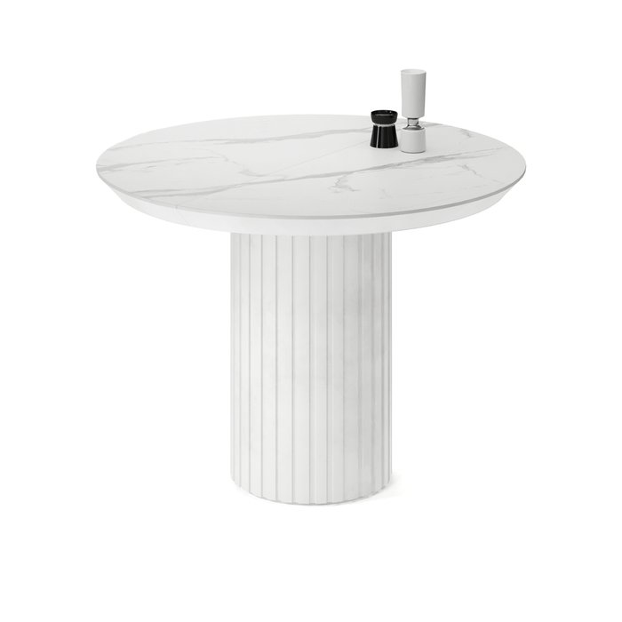 Обеденный стол раздвижной Дорс белого цвета - лучшие Обеденные столы в INMYROOM