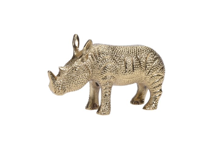 Статуэтка Носорог золотого цвета