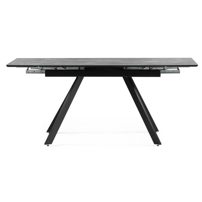 Раздвижной обеденный стол Габбро М серого цвета - лучшие Обеденные столы в INMYROOM