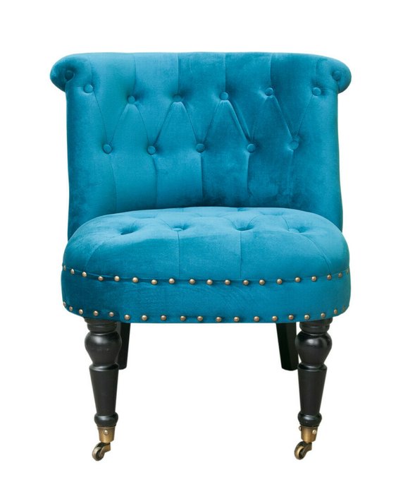 Низкое кресло Aviana blue velvet Низкое кресло Aviana blue velvet
