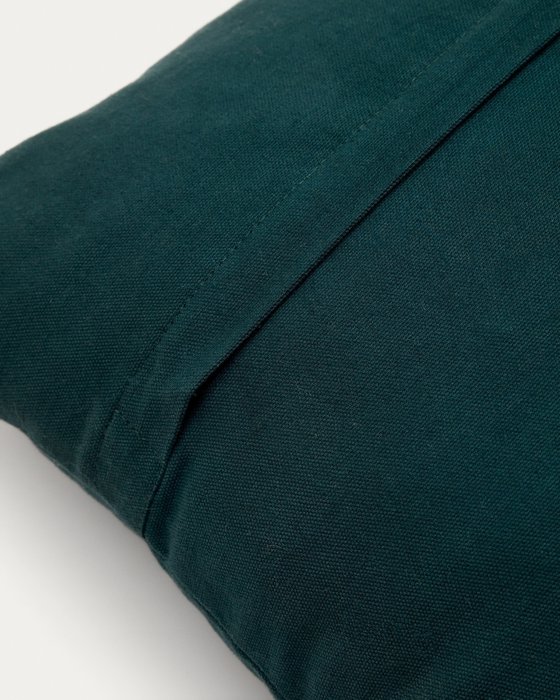 Чехол на подушку Zaira 45х45 темно-зеленого цвета - лучшие Чехлы для подушек в INMYROOM