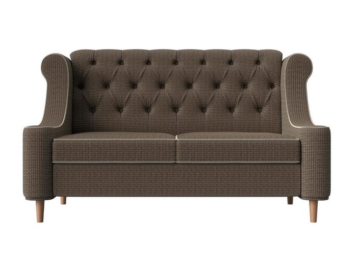 Прямой диван Бронкс коричневого цвета - купить Прямые диваны по цене 39999.0