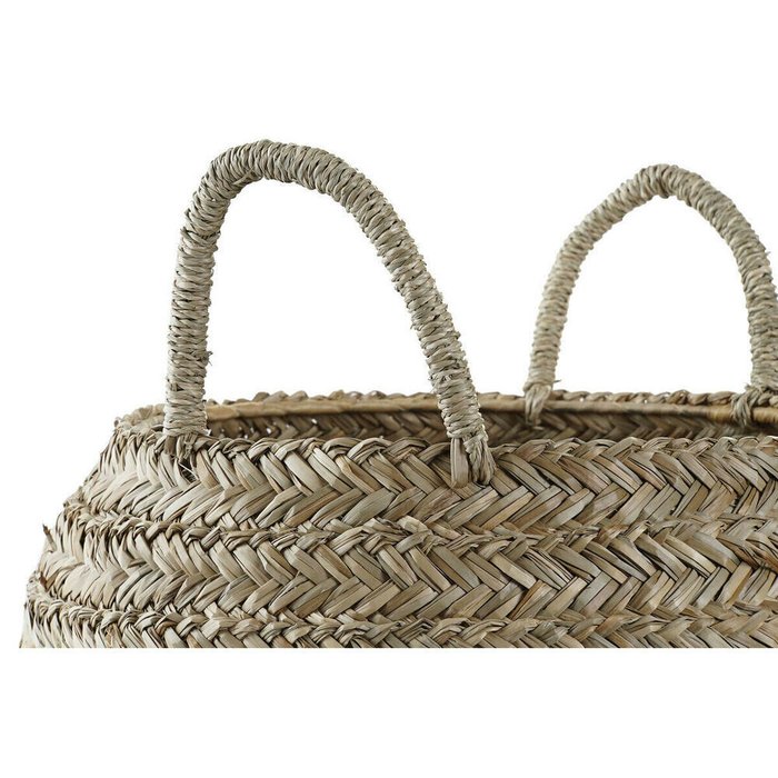 Декоративная корзина DKD Home Decor Натуральный Морская трава Boho 40 x 40 x 30 cm - лучшие Плетеные корзины в INMYROOM