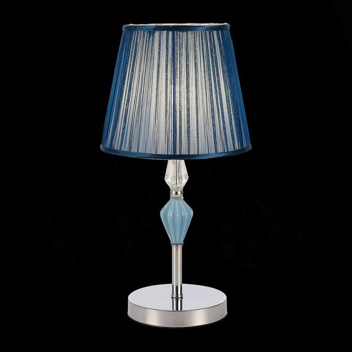 Прикроватная лампа Хром/Голубой E14 1*40W BALNEA - лучшие Настольные лампы в INMYROOM