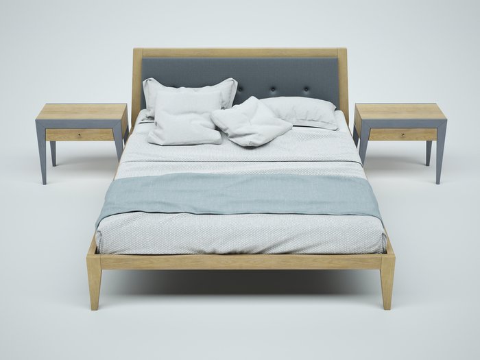 Кровать "FLY NEW" из массива дуба 180х200  - купить Кровати для спальни по цене 112440.0