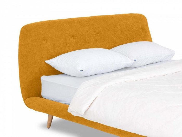 Кровать Loa желтого цвета 160x200 - лучшие Кровати для спальни в INMYROOM