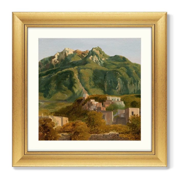 Репродукция картины Village on the Island of Ischia, 1826г. - купить Картины по цене 13799.0