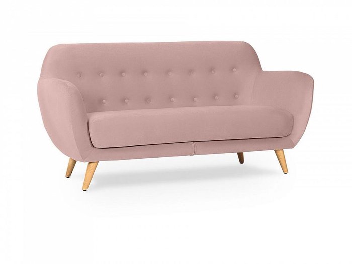 Диван Loa светло-розового цвета  - купить Прямые диваны по цене 53300.0