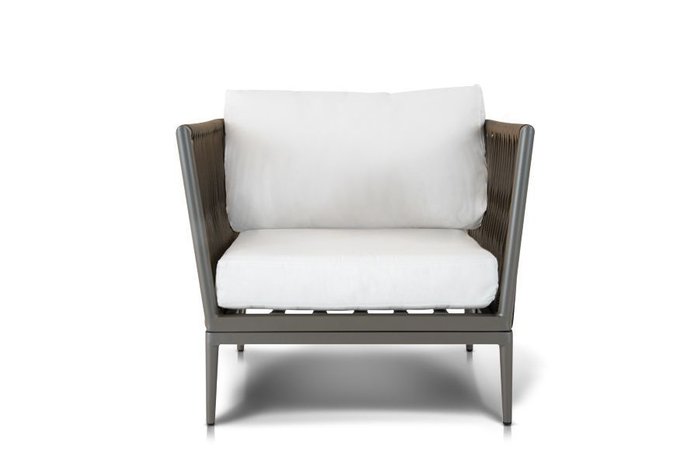 Кресло Касабланка серо-коричневого цвета - купить Садовые кресла по цене 104993.0