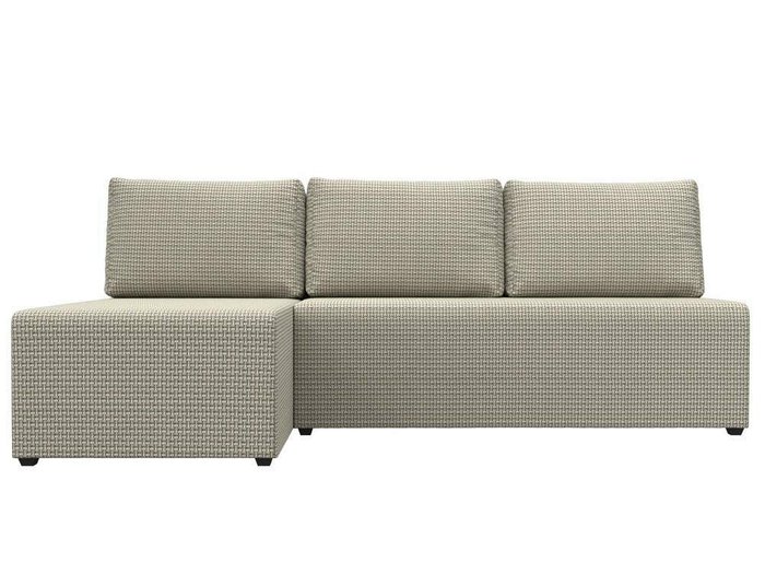 Угловой диван-кровать Поло серо-бежевого цвета левый угол - купить Угловые диваны по цене 19999.0