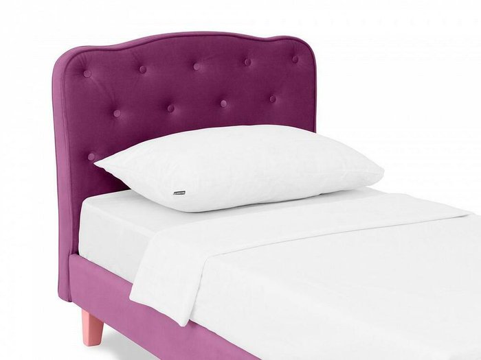 Кровать Candy 80х160 фиолетово-розового цвета - лучшие Одноярусные кроватки в INMYROOM