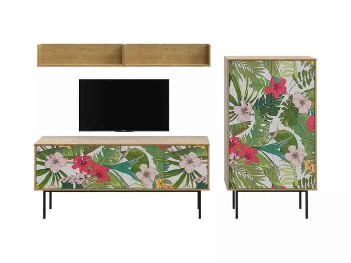 Композиция Boho Color 6 с корпусом коричневого цвета на металлических ножках Композиция Boho Color 6 с корпусом коричневого цвета на металлических ножках