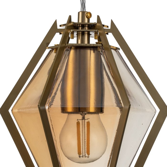 Подвесной светильник Vista янтарно-золотого цвета - лучшие Подвесные светильники в INMYROOM