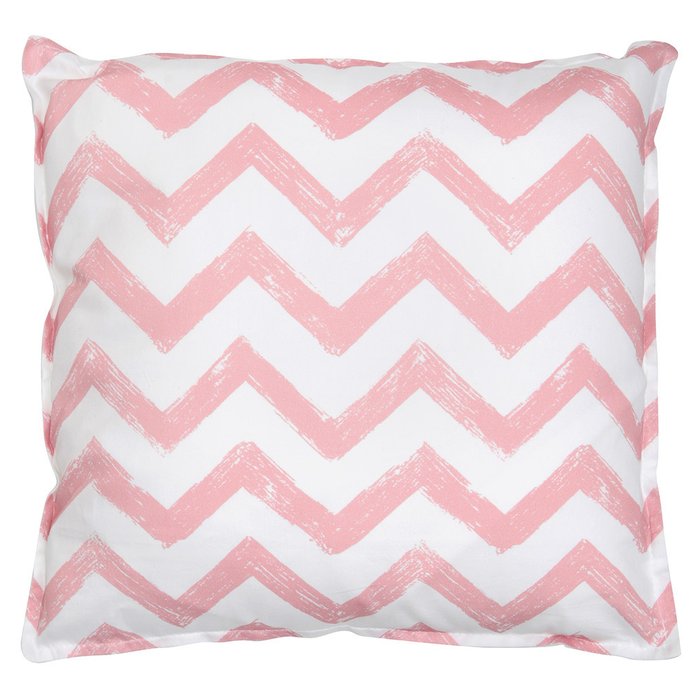 Наволочка для декоративной подушки Pink Zigzag
