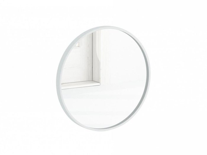 Настенное зеркало Focus в раме белого цвета