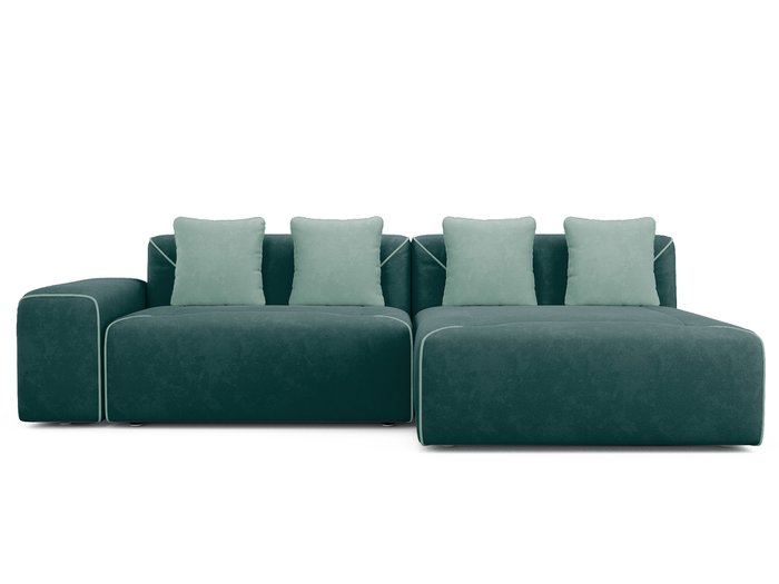 Угловой диван-кровать Portu темно-бирюзового цвета
