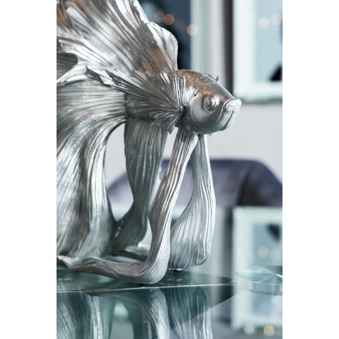 Статуэтка Fish серебряного цвета - купить Фигуры и статуэтки по цене 21750.0