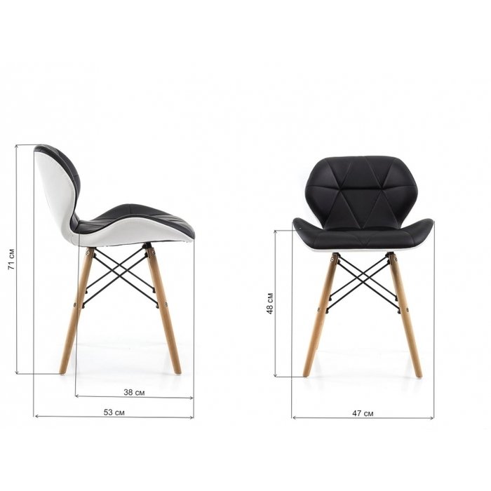 Обеденный стул с ножками из массива бука - купить Обеденные стулья по цене 5590.0