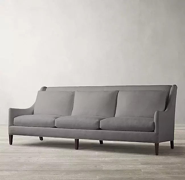 Диван Sloan Slope 300 серого цвета - купить Прямые диваны по цене 232100.0