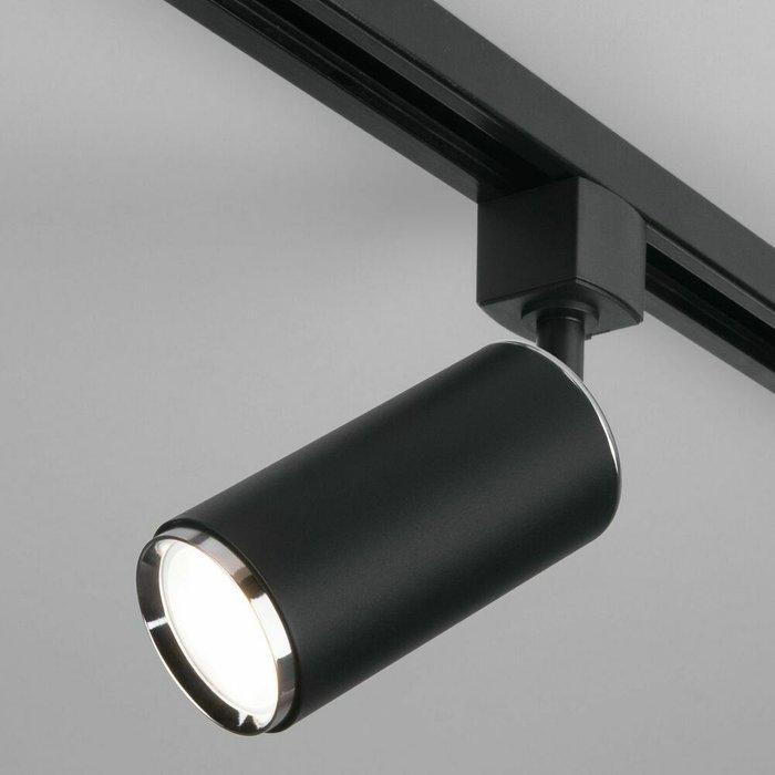 Трековый светильник Svit для однофазного шинопровода черного цвета