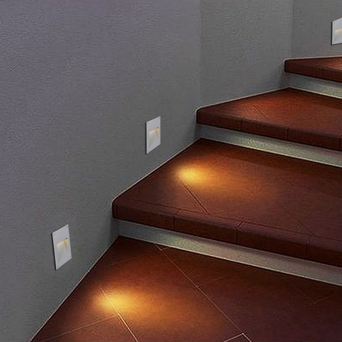 Подсветка для лестниц и ступеней 86604-9.0-001TL LED6W GR (металл, цвет серый) - лучшие Подсветка для лестниц в INMYROOM