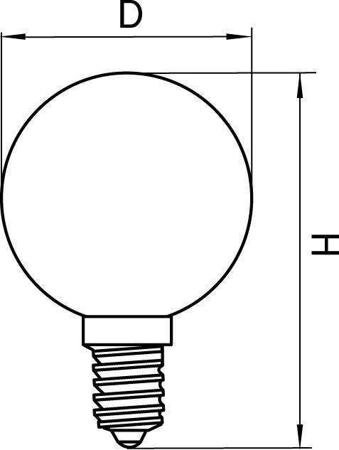 Лампа LED FILAMENT 220V G50 E27 6W=65W 400-430LM 360G CL 3000K 30000H формы шара - лучшие Лампочки в INMYROOM