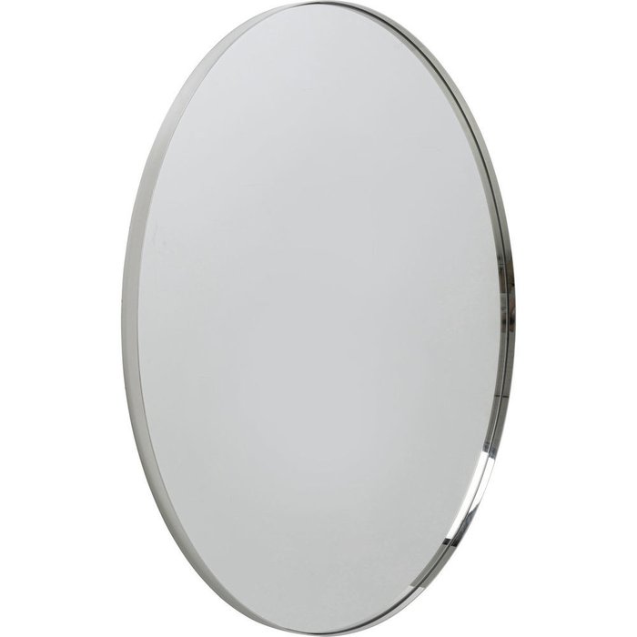 Настенное зеркало Curve в раме серебряного цвета - купить Настенные зеркала по цене 28120.0