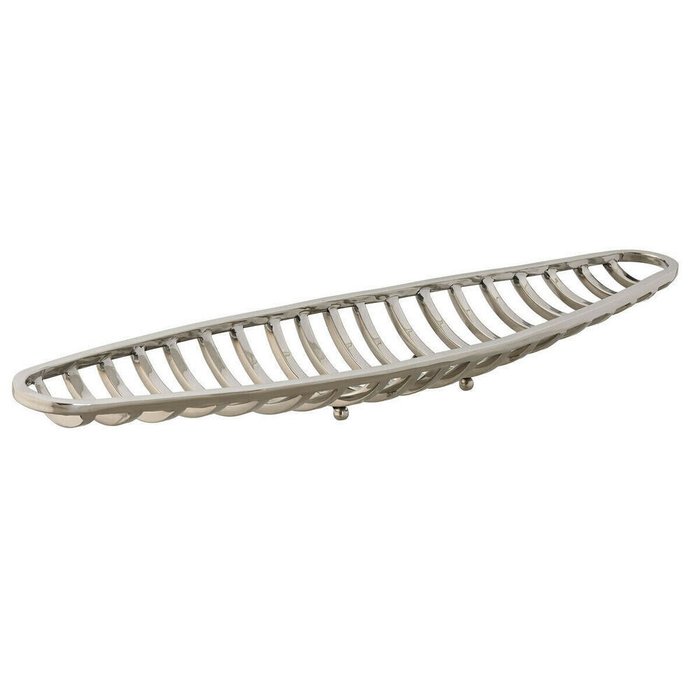 Блюдо Серебристый современный хром 51 x 12 x 6