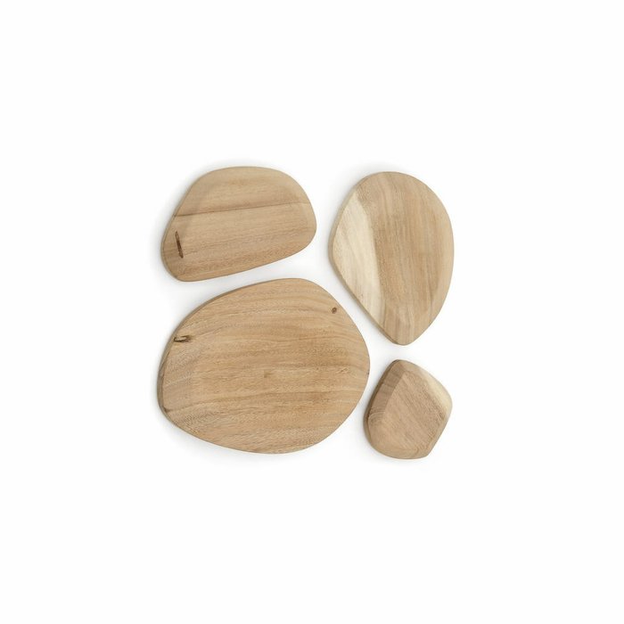 Набор из четырех стеновых панелей Selem бежевого цвета