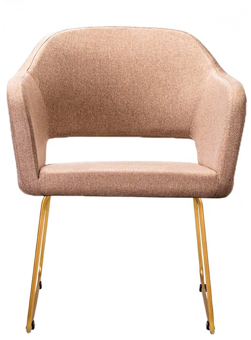 Стул с подлокотниками Oscar коричневого цвета - лучшие Обеденные стулья в INMYROOM