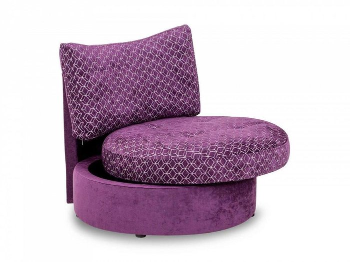 Кресло Wing Round пурпурного цвета - лучшие Интерьерные кресла в INMYROOM